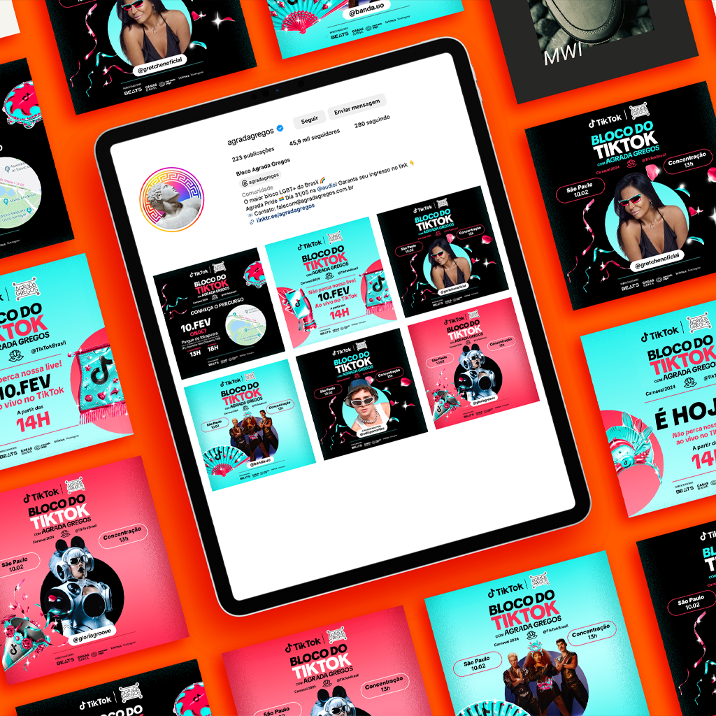 TikTok + Bloco Agrada Gregos - 2024